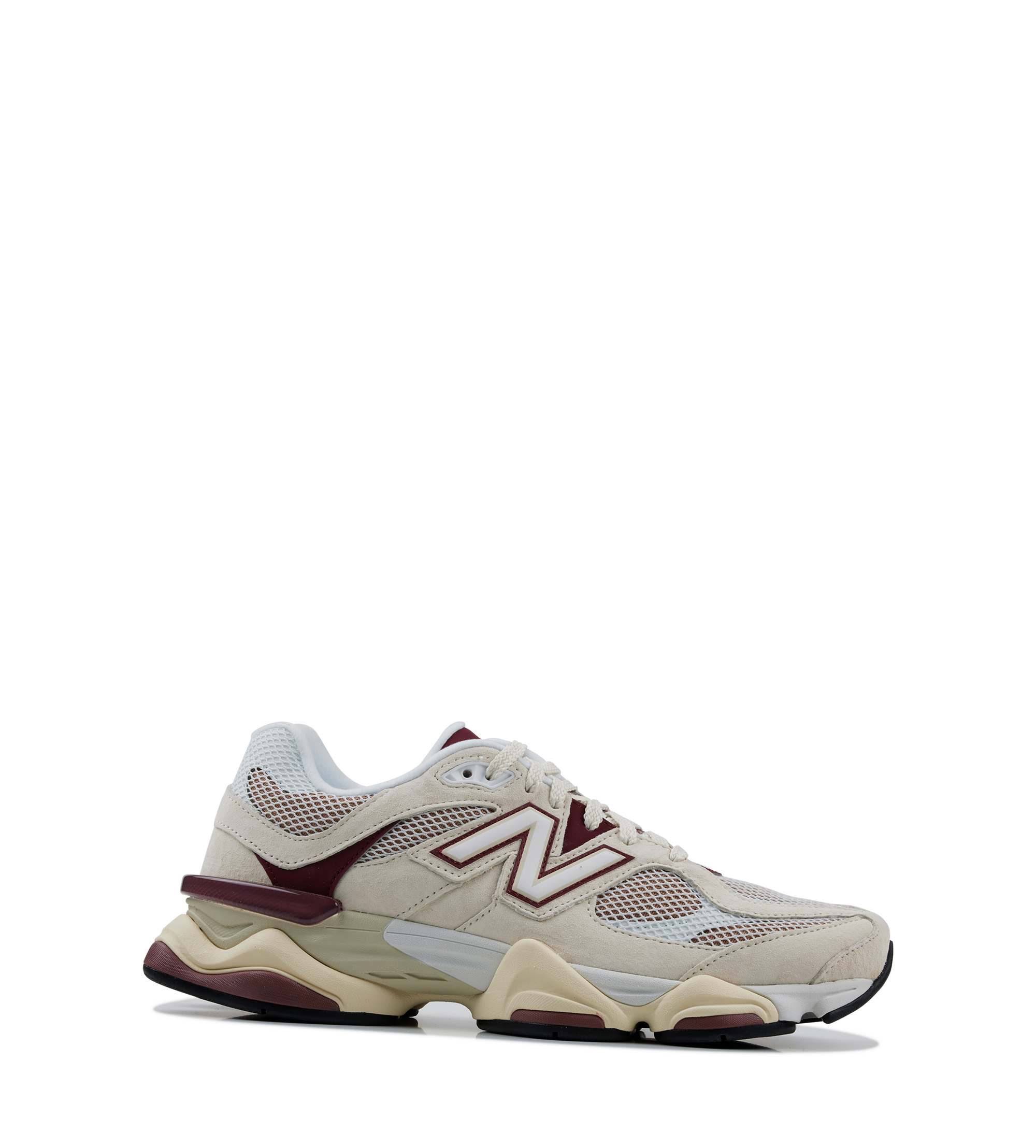 9060 Sneakers in Linen/Monarch Burgundy – FOUR Amsterdam