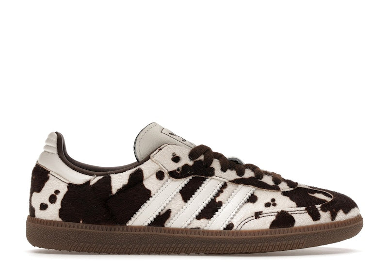 adidas Samba OG Cow Print Dark Brown White (Women's)