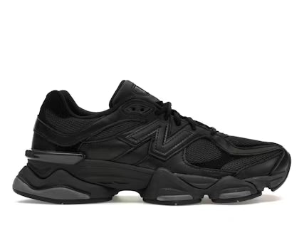 New Balance 9060 Triple Black Leather - Kyaro